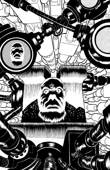 FACELESS AND THE FAMILY MAZE OF THE MECHANICAL ALIENS #1 (OF 4) CVR E INC 1:20 KELLEY JONES B&W VAR Oni Press Matt Lesniewski Matt Lesniewski Kelley Jones PREORDER