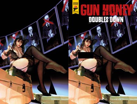 GUN HONEY DOUBLES DOWN #2 (OF 4) CVR H SEAGE WRAPAROUND NUDE/CLOTHED BAGGED VAR (MR) Titan Comics Charles Ardai Ang Hor Kheng Seage PREORDER