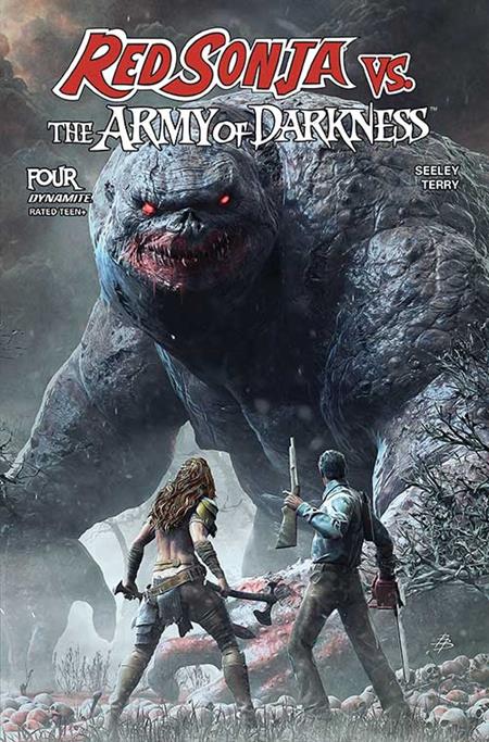 Red Sonja vs. The Army of Darkness 4 Comic Björn Barends Regular Dynamite Entertainment 2025