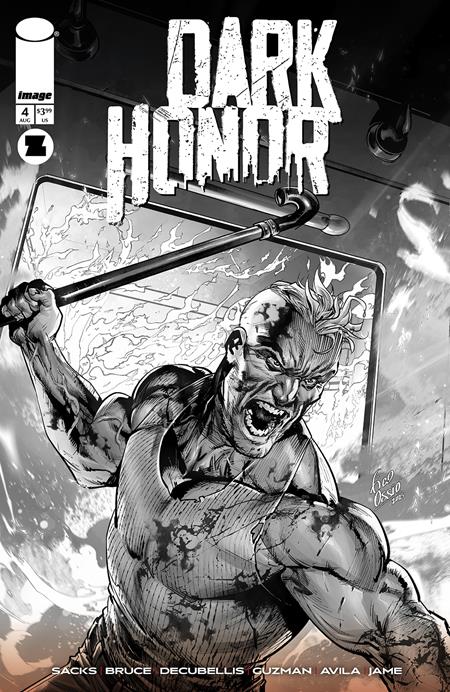 Dark Honor 4 Comic 1:10 Fico Ossio Incentive B&W Image Comics 2025
