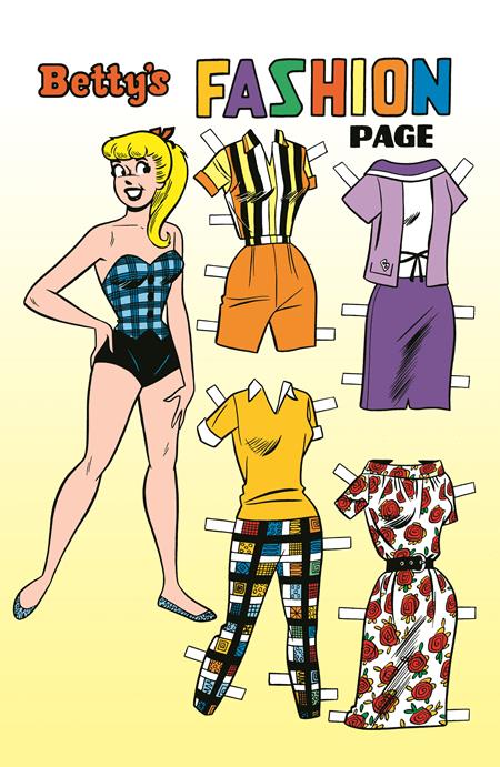 ARCHIE COMICS 85TH ANNIVERSARY PRESENTS BETTY & VERONICA FASHION PAGES (ONE-SHOT) CVR B DAN DECARLO BETTY PIN-UP VAR Archie Comics Publications Various Dan Decarlo, Various Dan DeCarlo PREORDER