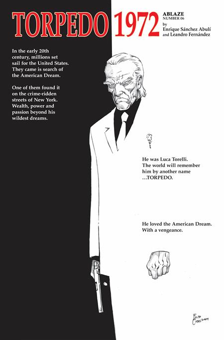 TORPEDO 1972 #6 (OF 6) CVR C FRITZ CASAS SCARFACE HOMAGE VAR (MR) ABLAZE Enrique Sanchez Abuli Leandro Fernandez Fritz Casas PREORDER