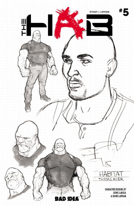 HAB #5 (OF 6) CVR F INC 1:20 LEWIS LAROSA DAVID LAPHAM CHARACTER DESIGN VAR BAD IDEA Joshua Dysart David Lapham Lewis LaRosa, David Lapham PREORDER