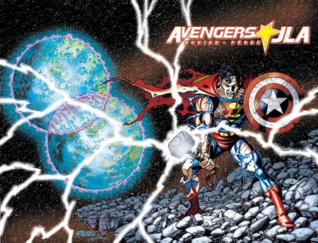 AVENGERS JLA #4 FACSIMILE EDITION CVR A GEORGE PEREZ WRAPAROUND DC Comics Kurt Busiek George Perez George Perez PREORDER