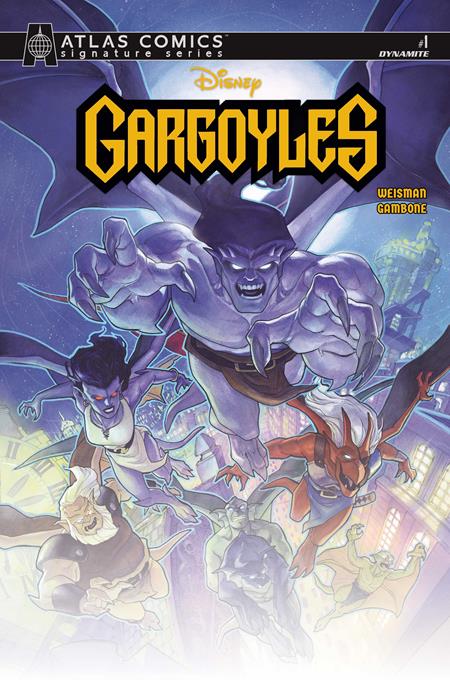 GARGOYLES #1 (2026) CVR G MEGHAN HETRICK ATLAS EDITION SIGNED BY GREG WEISMAN VAR DYNAMITE Entertainment Greg Weisman Gerard Gambone Meghan Hetrick PREORDER