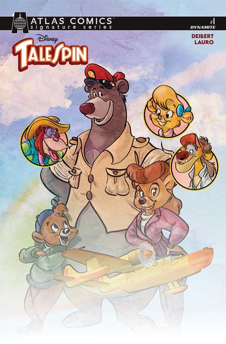 TALESPIN #1 CVR H CAT STAGGS ATLAS EDITION SIGNED BY AMANDA DEIBERT AND CAT STAGGS VAR DYNAMITE Entertainment Amanda Deibert Carlo Lauro  Cat Staggs PREORDER