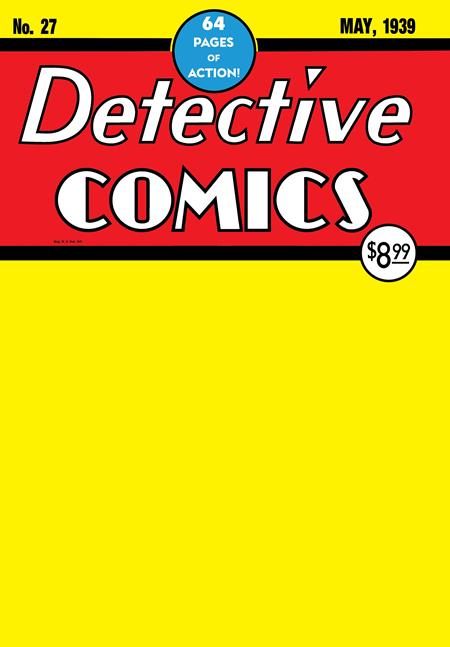 BATMAN DAY 2024 - DETECTIVE COMICS #27 FACSIMILE EDITION CVR B BLANK VAR DC Comics Various Various  PREORDER