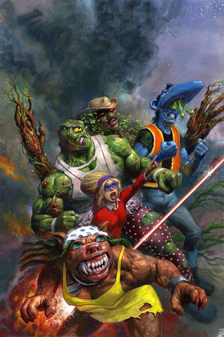 The Toxic Avenger Comics 3 Comic Fred Harper Exclusive Card Variant Ahoy Comics 2025