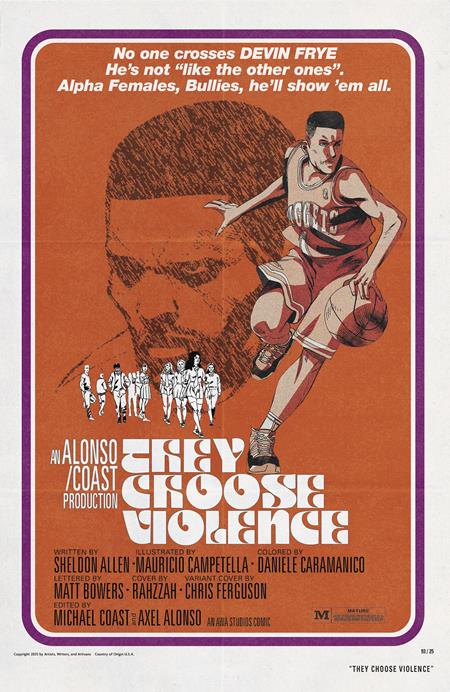 They Choose Violence 4 Comic Chris Ferguson & Mauricio Campetella Blaxploitation Film Homage Variant AWA Studios 2025