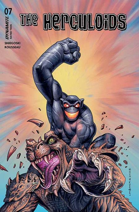The Herculoids 7 Comic Joseph Michael Linsner Variant Dynamite Entertainment 2025