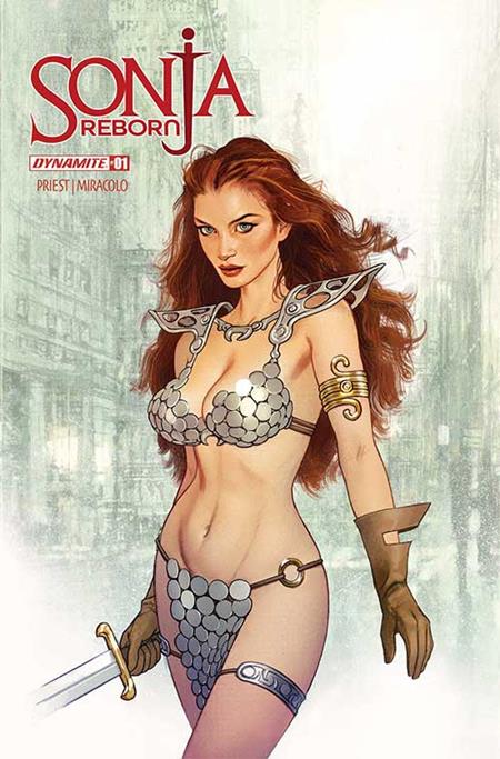 Sonja Reborn 1 Comic Joshua Middleton Foil Variant Dynamite Entertainment 2025