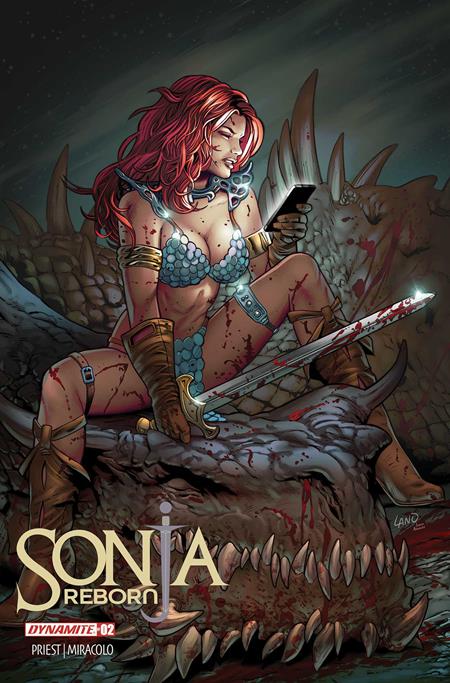 Sonja Reborn 2 Comic Greg Land Dynamite Entertainment 2025