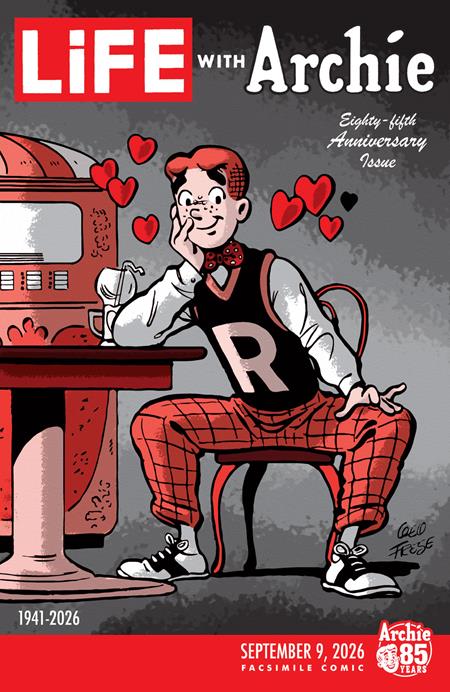 LIFE WITH ARCHIE #1 FACSIMILE CVR B GEORGE FRESE LIFE MAGAZINE VAR Archie Comics Publications Sy Reit Harry Lucey, Samm Schwartz, Bob White, Vincent DeCarlo George Frese PREORDER