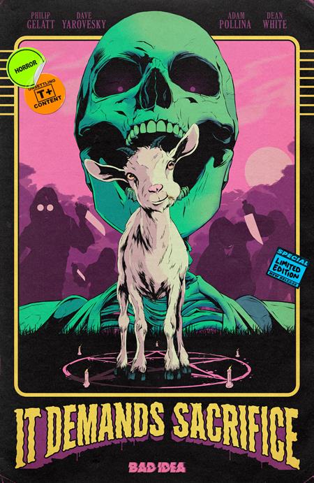 IT DEMANDS SACRIFICE #1 (OF 4) CVR F INC 1:20 FLOPS RETRO VAR BAD IDEA Philip Gelatt, David Yarovesky Adam Pollina Flops PREORDER