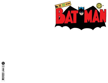 Batman, Vol. 1 11 Comic Facsimile Blank Variant DC Comics 2026