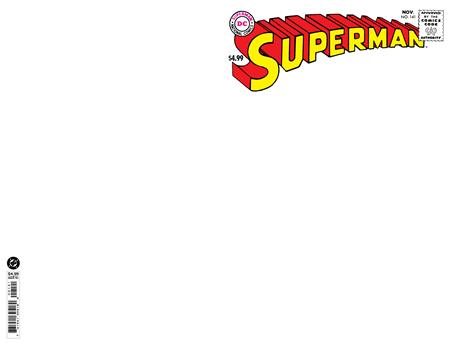 SUPERMAN #141 FACSIMILE EDITION CVR B BLANK CARD STOCK VAR DC Comics Jerry Siegel Wayne Boring Blank PREORDER