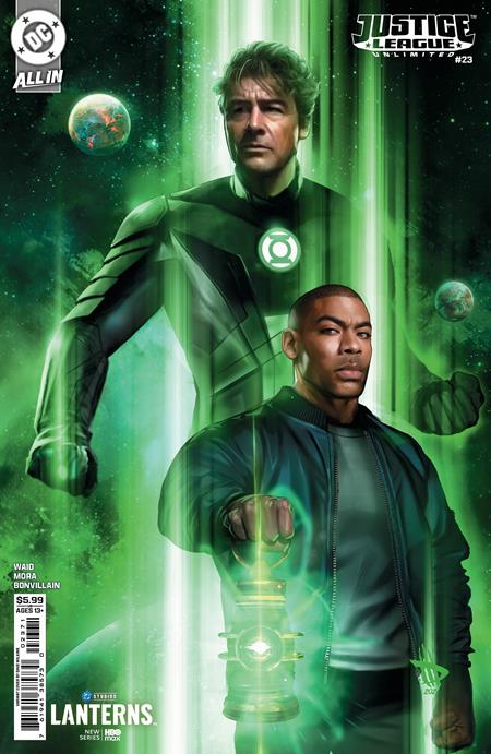 JUSTICE LEAGUE UNLIMITED #23 CVR G DAVE WILKINS LANTERNS CARD STOCK VAR DC Comics Mark Waid Dan Mora Dave Wilkins PREORDER
