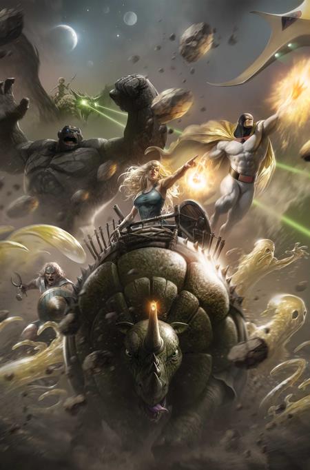 SPACE GHOST VS THE HERCULOIDS #1 CVR H FRANCESCO MATTINA LTD VIRGIN VAR DYNAMITE Entertainment David Pepose Jonathan Lau Francesco Mattina PREORDER