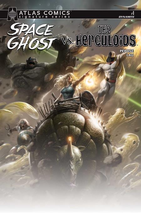 SPACE GHOST VS THE HERCULOIDS #1 CVR J FRANCESCO MATTINA ATLAS EDITION SIGNED BY DAVID PEPOSE VAR DYNAMITE Entertainment David Pepose Jonathan Lau Francesco Mattina PREORDER