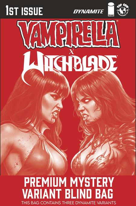VAMPIRELLA X WITCHBLADE SPECIAL #1 (ONE SHOT) CVR I PREMIUM MYSTERY BLIND BAG VAR DYNAMITE Entertainment Erica Schultz Valentina Pinti Blind Bag PREORDER