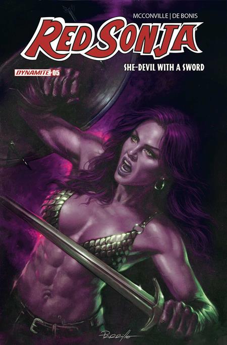 Red Sonja: She-Devil with a Sword 5 Comic Lucio Parrillo Ultraviolet Variant Dynamite Entertainment 2026
