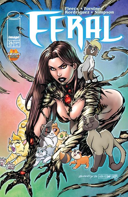 FERAL #26 CVR D TRISH FORSTNER & TIM SEELEY WITCHBLADE TEAM UP VAR Image Comics Tony Fleecs Trish Forstner, Tone Rodriguez, Brad Simpson Tony Fleecs, Trish Forstner, Tim Seeley PREORDER