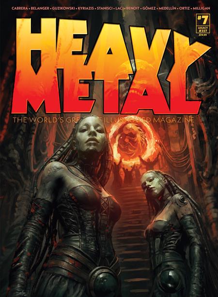 HEAVY METAL MAGAZINE #7 CVR A CARLOS CABRERA Massive Publishing Aaron Guzikowski, Michael W Conrad, Mark McCann, J L Istin Andy Belanger, Ilias Kyriazis, Axel Medellin, Bertrand Benoit  Carlos Cabrera PREORDER