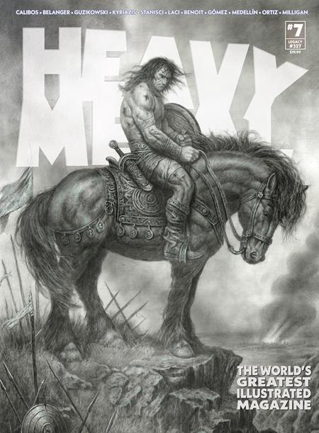 HEAVY METAL MAGAZINE #7 CVR B CALIBOS VAR Massive Publishing Aaron Guzikowski, Michael W Conrad, Mark McCann, J L Istin Andy Belanger, Ilias Kyriazis, Axel Medellin, Bertrand Benoit  Calibos PREORDER