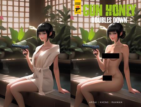 GUN HONEY DOUBLES DOWN #4 (OF 4) CVR E RARE TEMPTER WRAPAROUND NUDE CLOTHED BAGGED VAR (MR) Titan Comics Charles Ardai Ang Hor Kheng Rare Tempter PREORDER