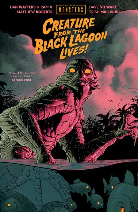 UNIVERSAL MONSTERS CREATURE FROM THE BLACK LAGOON LIVES HC BOOK MARKET MATTHEW ROBERTS & DAVE STEWART CVR Image Comics Dan Watters, Ram V Matthew Roberts, Dave Stewart, Trish Mulvihill Matthew Roberts, Dave Stewart PREORDER