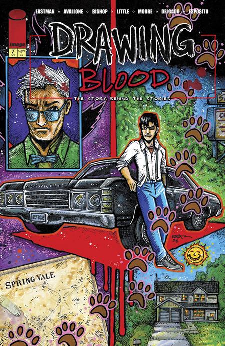 DRAWING BLOOD #7 (OF 12) CVR A KEVIN EASTMAN Image Comics David Avallone, Kevin Eastman Ben Bishop, Kevin Eastman, Troy Little, Jason Moore Kevin Eastman PREORDER