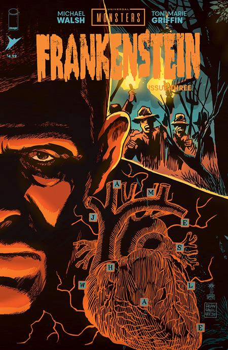 UNIVERSAL MONSTERS FRANKENSTEIN #3 (OF 4) CVR C INC 1:10 FRANCESCO FRANCAVILLA CONNECTING VAR Image Comics Michael Walsh Michael Walsh, Toni Marie Griffin Francesco Francavilla PREORDER