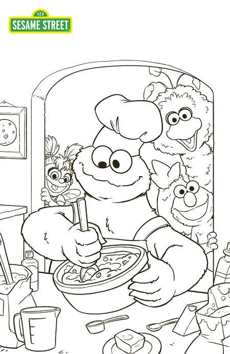 SESAME STREET #3 (OF 4) CVR C ALISON ACTON COLORING BOOK VAR Oni Press Mary Kenney Alison Acton Alison Acton PREORDER