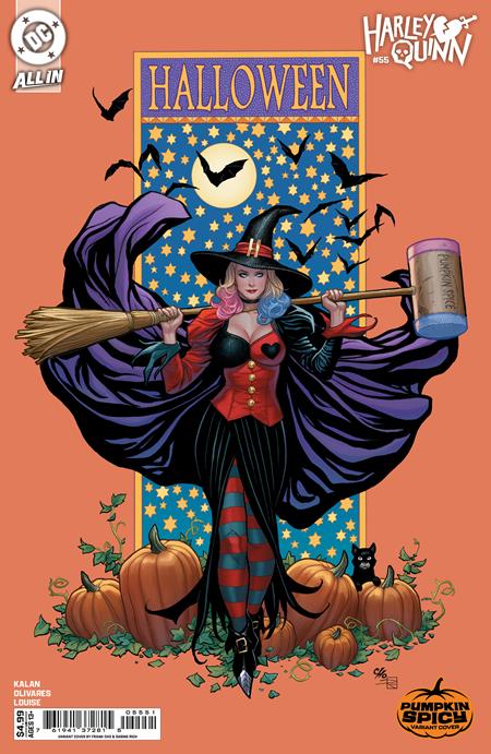 Harley Quinn, Vol. 4 55 Comic Frank Cho Pumpkin Spicy Variant DC Comics 2025