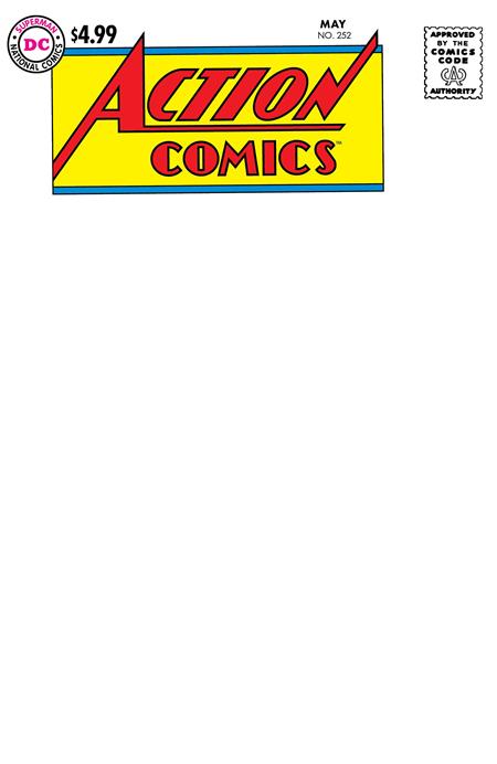 Action Comics, Vol. 1 252 Comic Facsimile Blank DC Comics 2025