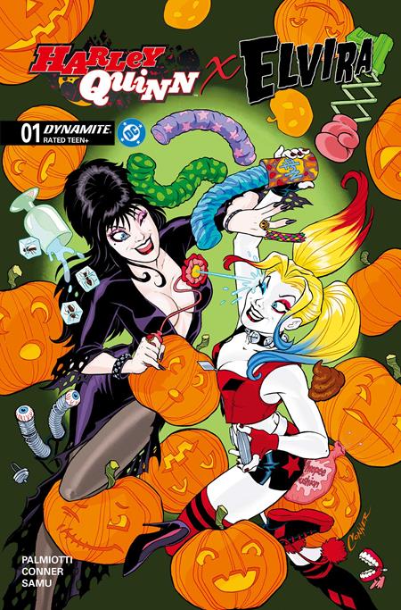 Harley Quinn X Elvira 1 Comic Amanda Conner Dynamite Entertainment 2025