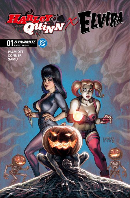 Harley Quinn X Elvira 1 Comic Joseph Michael Linsner Dynamite Entertainment 2025
