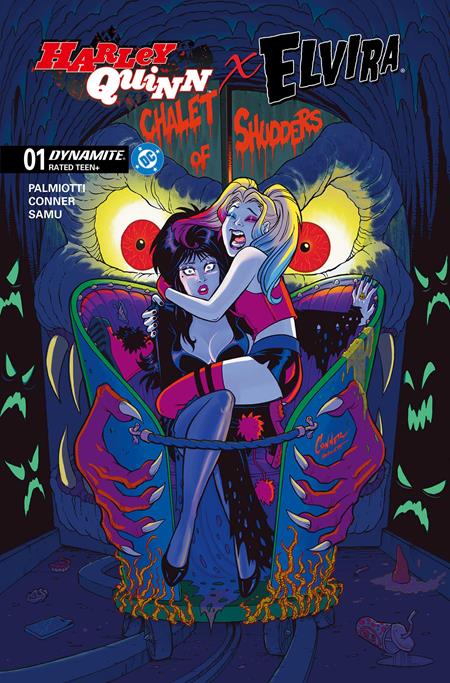 Harley Quinn X Elvira 1 Comic 1:10 Amanda Conner Incentive Dynamite Entertainment 2025