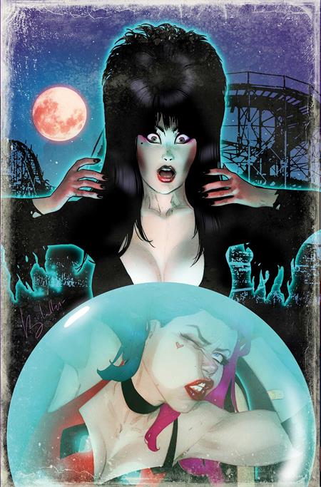 Harley Quinn X Elvira 1 Comic 1:10 Ben Caldwell Incentive Virgin Dynamite Entertainment 2025