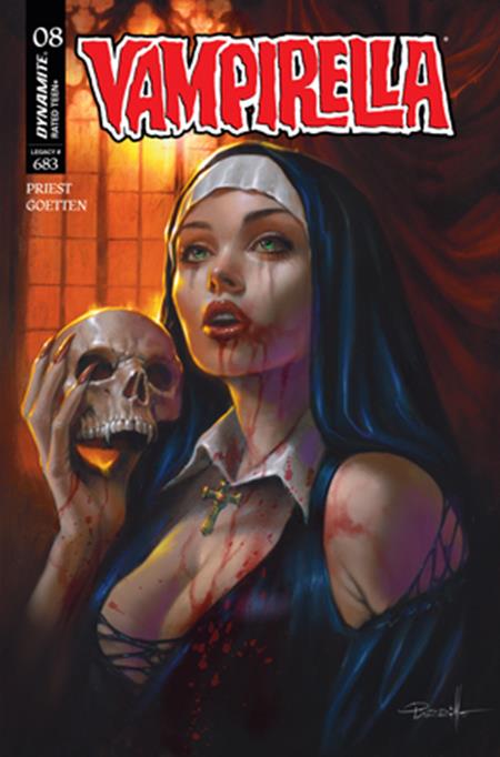 VAMPIRELLA #8 CVR A LUCIO PARRILLO DYNAMITE Entertainment Christopher Priest Davis Goetten Lucio Parrillo PREORDER
