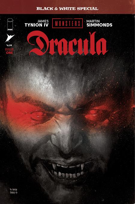 Universal Monsters Dracula Black & White Special 1 Comic Martin Simmonds Image Comics 2025