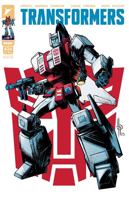 Transformers (Image) 24 Comic 2nd Printing Jason Howard Autobot Variant Image Comics 2025