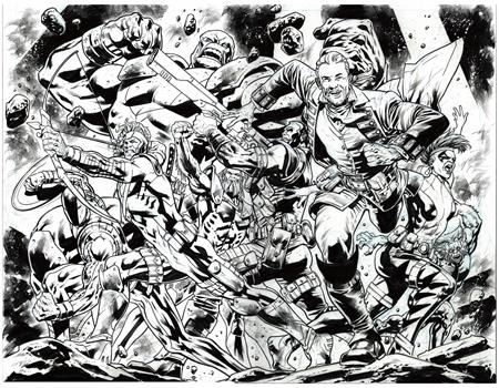 Redcoat 15 Comic Bryan Hitch Youngblood Team-Up B&W Variant Image Comics 2025