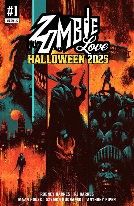 ZOMBIE LOVE HALLOWEEN 2025 #1 (ONE SHOT) Zombie Love Studios Rodney Barnes, RJ Barnes Maan House, Szymon Kudranski, Anthony Piper Maan House PREORDER