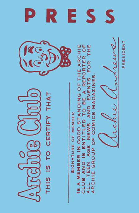 ARCHIES MADHOUSE #1 FACSIMILE EDITION CVR C BOB MONTANA ARCHIE FAN CLUB CARD VAR Archie Comics Publications Sy Reit Harry Lucey, Samm Schwartz Bob Montana PREORDER