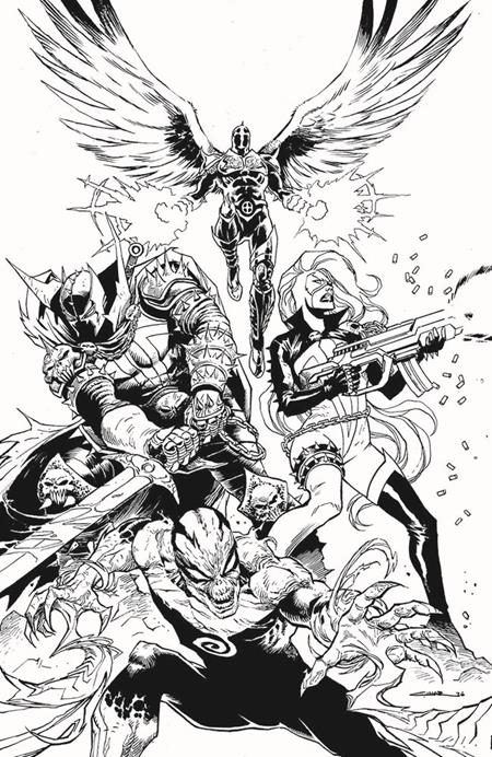 SPAWN SCORCHED #56 CVR B YILDIRAY CINAR B&W VIRGIN VAR Image Comics Thomas Healy Raymond Gay Yildiray Cinar PREORDER