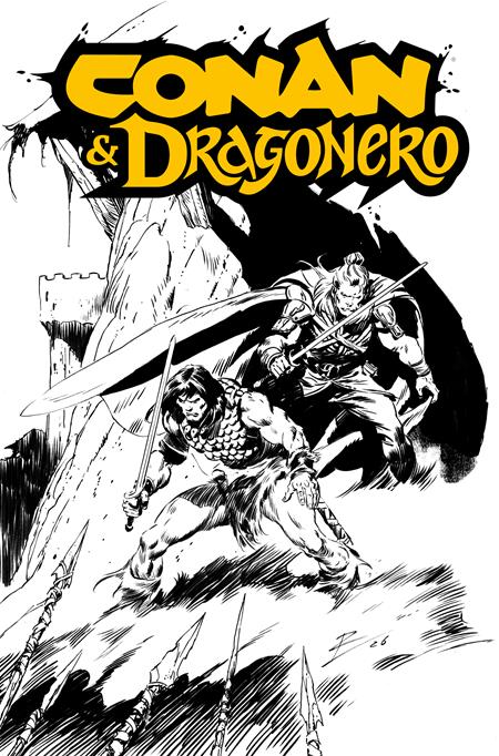 CONAN & DRAGONERO #1 SDCC EXCLUSIVE ROB DE LA TORRE INKS CARDSTOCK VAR (MR) Titan Comics Luca Enoch, Stefano Vietti Lorenzo Nuti Roberto De La Torre PREORDER