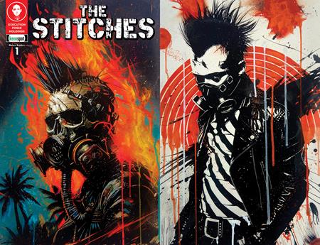 STITCHES #1 (OF 3) CVR F TODD SKULL & & NAOMI GRIFFIN HOLOFOIL FLIP VAR (MR) Ex Posse Holdings Anastazja Davis Jaycee Jan Geronga Todd Skull, Naomi Griffin PREORDER