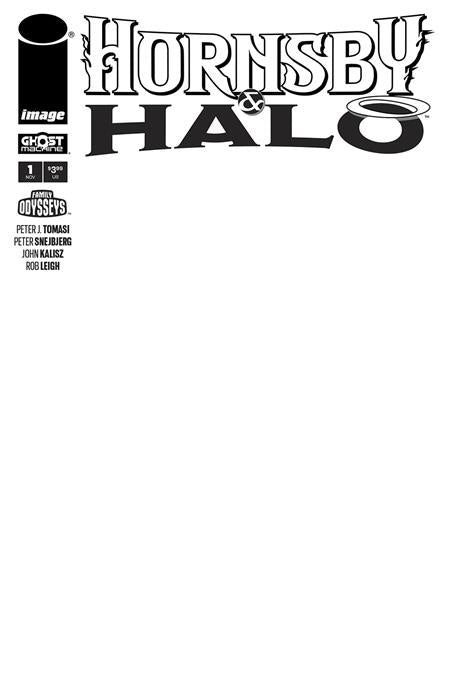 HORNSBY & HALO #1 CVR F BLANK SKETCH VAR Image Comics Peter J. Tomasi Peter Snejbjerg, John Kalisz Blank Sketch PREORDER