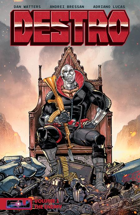 DESTRO TP VOL 01 ANDREI BRESSAN & ADRIANO LUCAS BOOK MARKET CVR Image Comics Dan Watters Andrei Bressan, Andrea Milana, Adriano Lucas Andrei Bressan, Adriano Lucas PREORDER